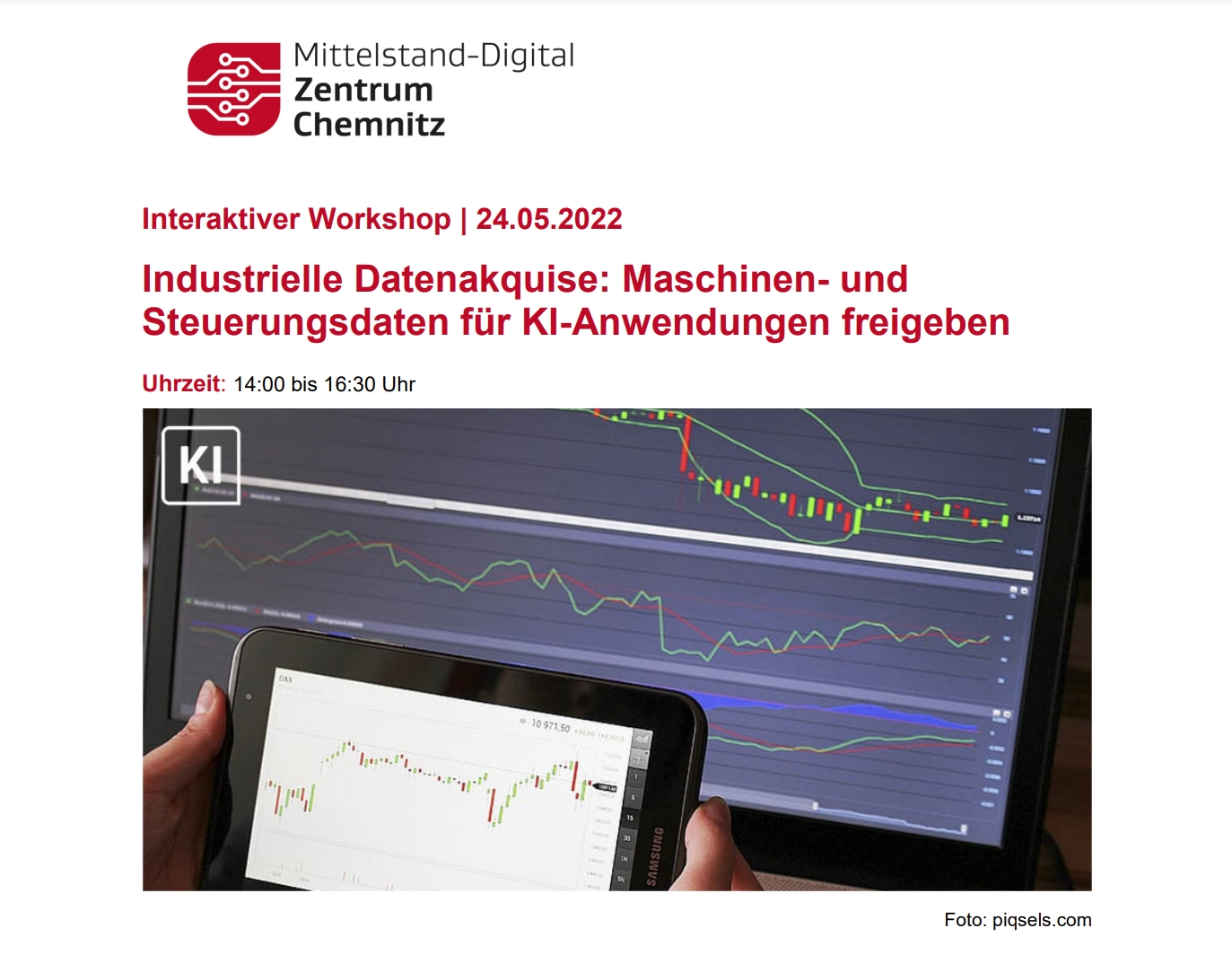 Interaktiver Workshop: Industrielle Datenakquise 7 Event Bild 01